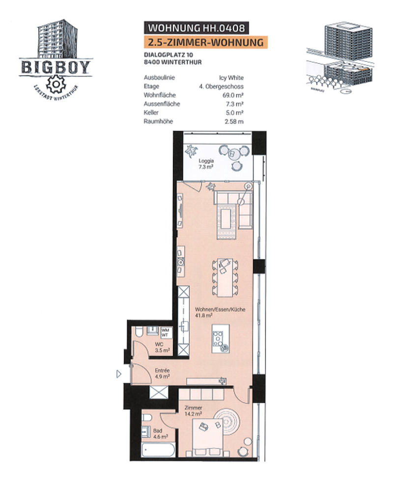 Moderne 2.5-Zimmerwohnung in der Lokstadt (7)