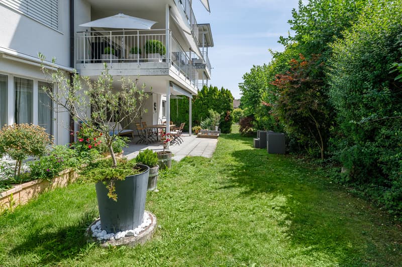 Hell, ruhig, naturnah: Gartenwohnung in familiärer Umgebung (1)