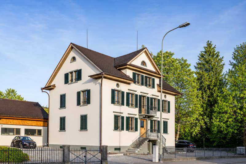 Aussergewöhnliches Herrenhaus-Ensemble am Zürichsee (1)