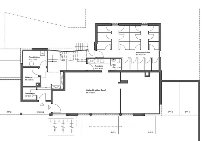 Commercial space in Zürich-Seebach for rent as temporary use (8)