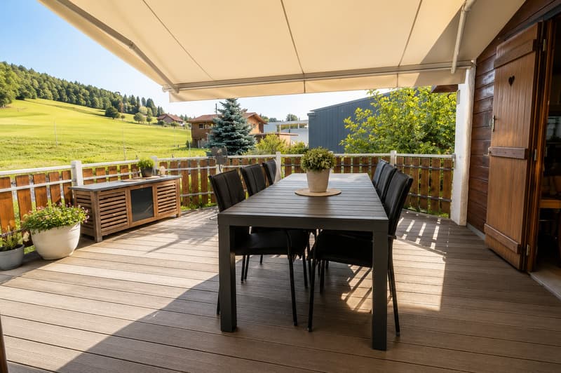 Incantevole chalet individuale di 5 locali con 3 garage e magnifico giardino – Prez-vers-Siviriez (3)