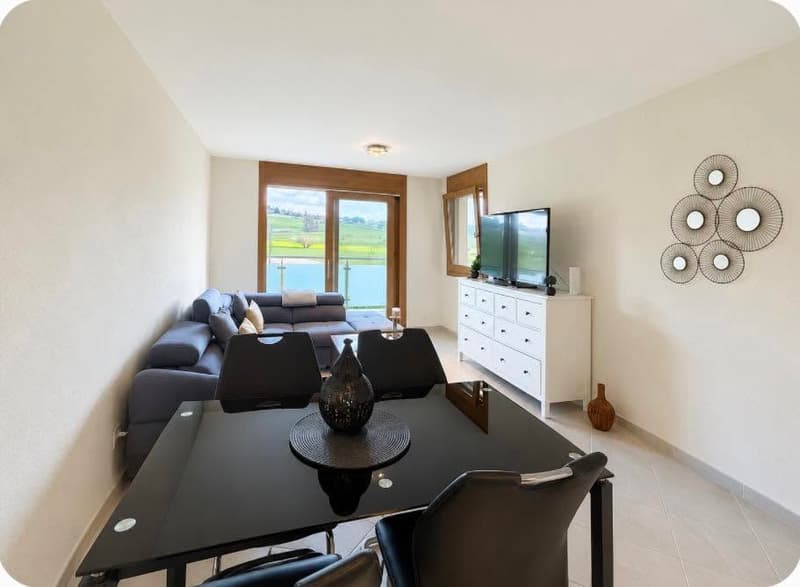 For rent – Beautiful 2.5-room apartment with large balcony in Romont (1)