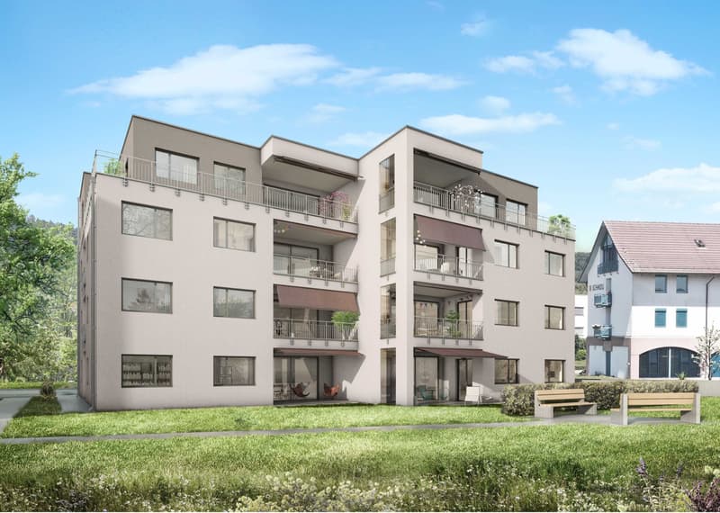 Neue Wohnung mit schönem Garten-Sitzplatz! (1)