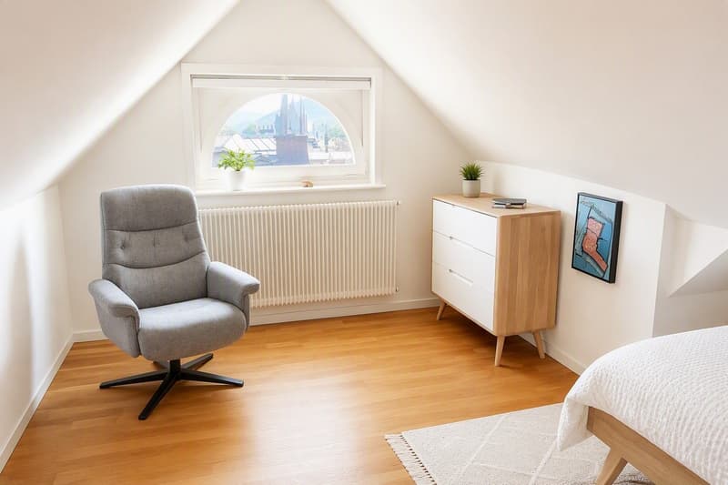 Living above the roofs of Löwen Center Lucerne - Exclusive Maisonette Attic Apartment, 190m2 (5)