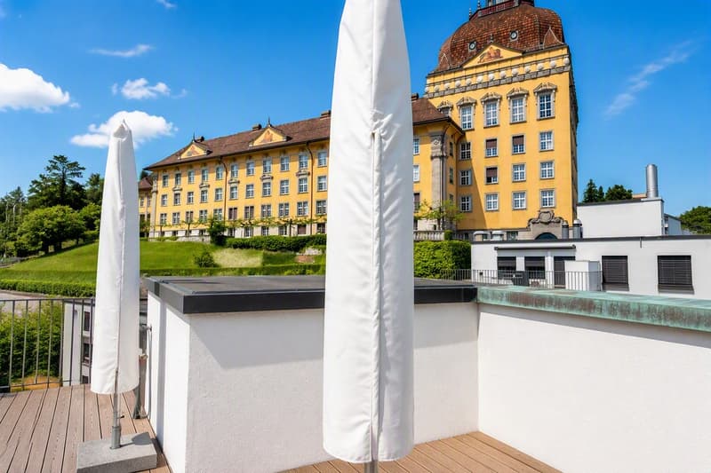 Living above the roofs of Löwen Center Lucerne - Exclusive Maisonette Attic Apartment, 190m2 (15)