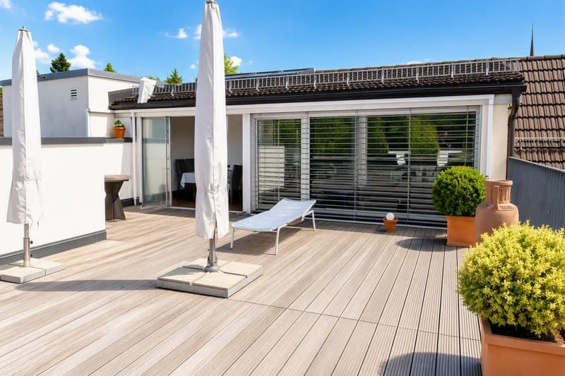Living above the roofs of Löwen Center Lucerne - Exclusive Maisonette Attic Apartment, 190m2 (14)