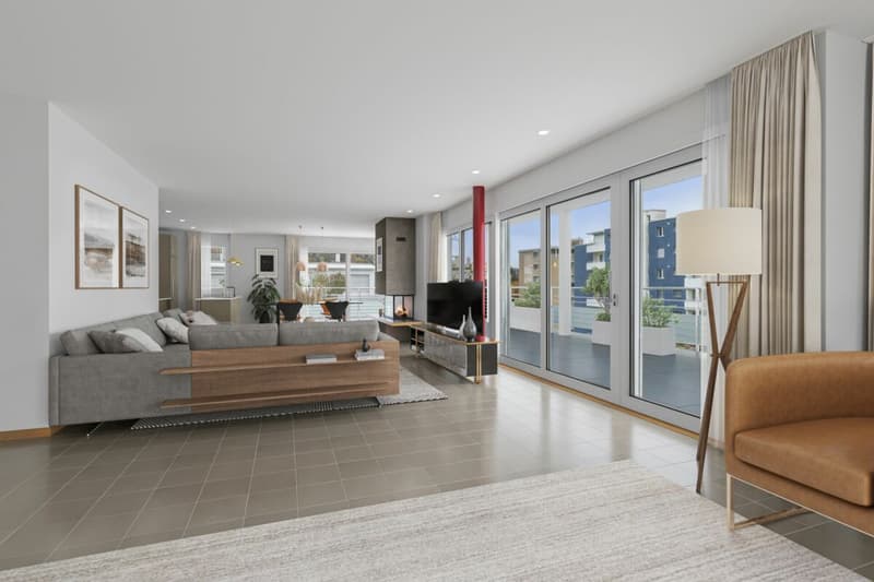 Réservé  Appartement attique spacieux 3.5 pièces à Zumikon ! (2)