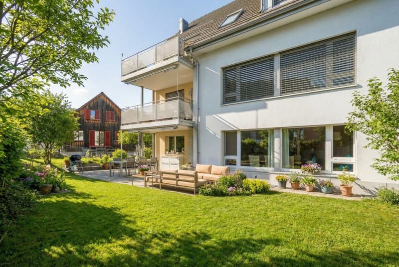 Directly on the city border - 3.5-room garden apartment in a quiet and natural location (1)