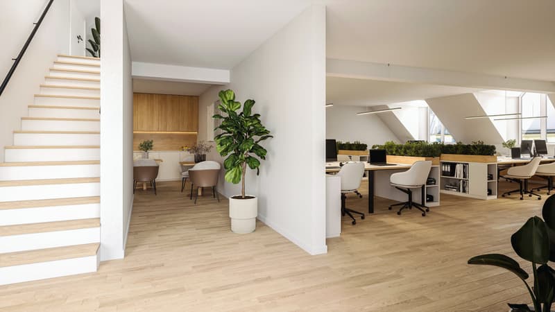 Mein neues Büro im Haus mit der ältesten Leuchschrift von Bern! (3)