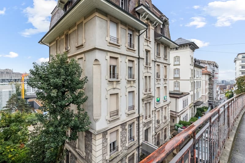 Appartamento haussmanniano d'eccezione con giardino nel centro di Losanna (1)