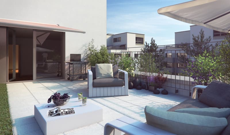 Ottimo e moderno appartamento nuovo con terrazza sul tetto (5)