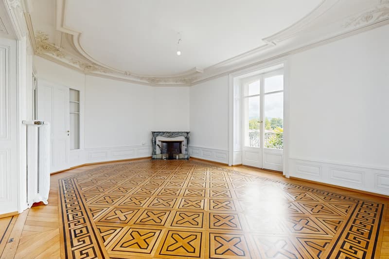 Haussmannian apartment of exception with garden in the center of Lausanne (5)