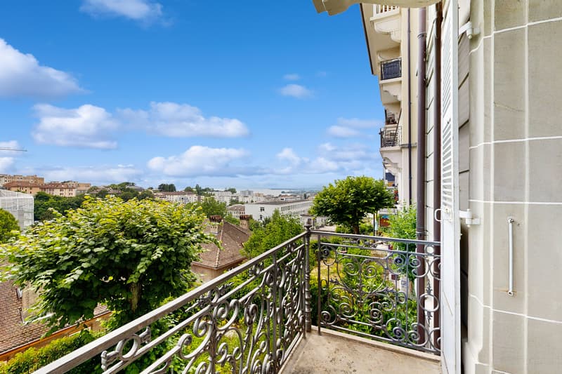 Haussmannian apartment of exception with garden in the center of Lausanne (10)