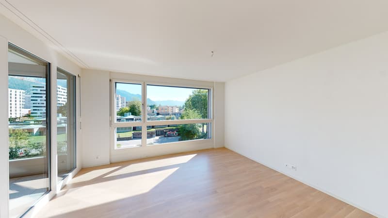 Residenza Laville: moderno, grandi vetrate e terrazzo coperto (3)