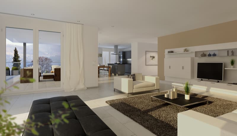 Moderne 7.5 Zimmer-Wohnung mit Seesicht zu vermieten in Hergiswil NW (2)