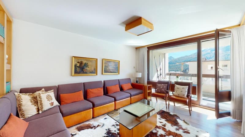 Zuhause im Herzen von St. Moritz - 4,5-Zimmer-Wohnung mit Panoramabalkon (1)