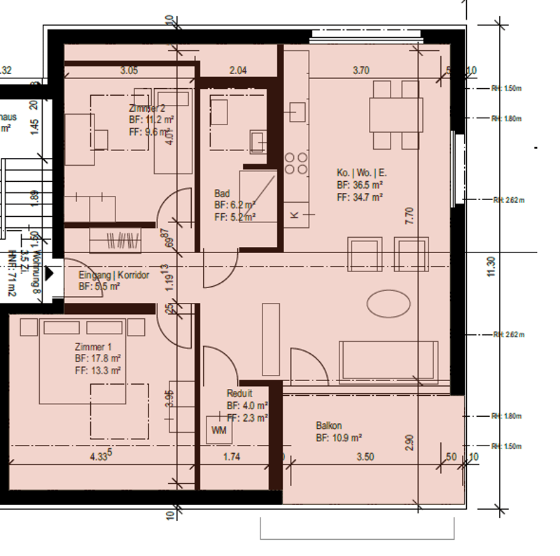 Neue 3.5-Zimmer Attikawohnung zu vermieten (Nr. 8 links) (8)