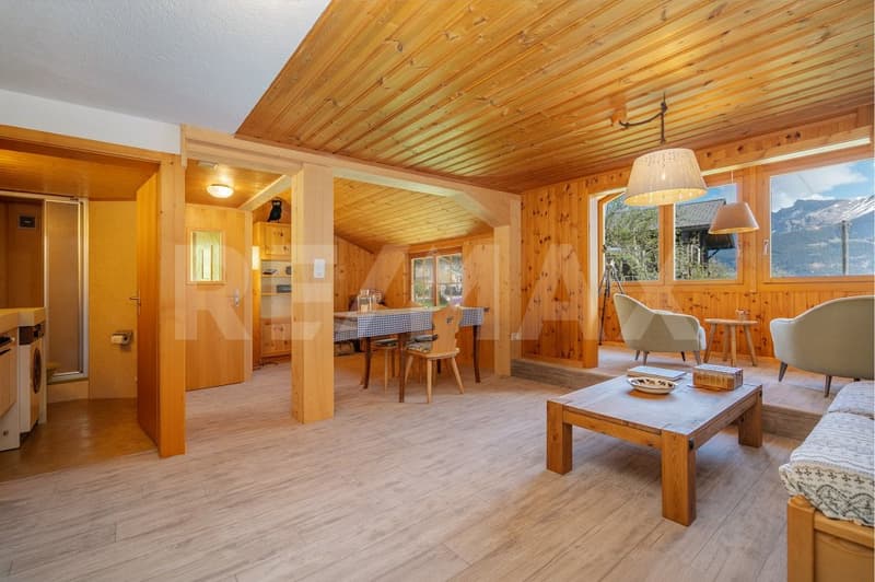 Charming 3-room holiday apartment with panoramic views in Gimmelwald near Mürren (4)