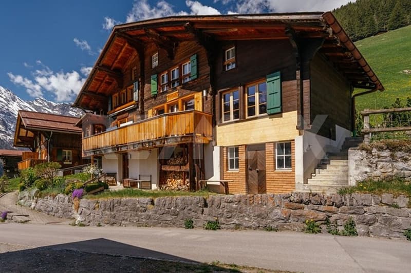 Charming 3-room holiday apartment with panoramic views in Gimmelwald near Mürren (2)