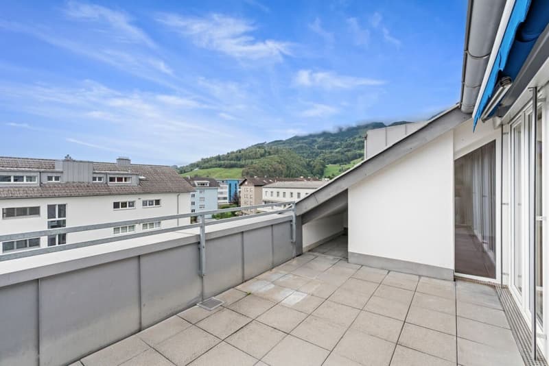 helle 3,5-Zimmer-Dachwohnung mit Terrasse & Weitblick (2)