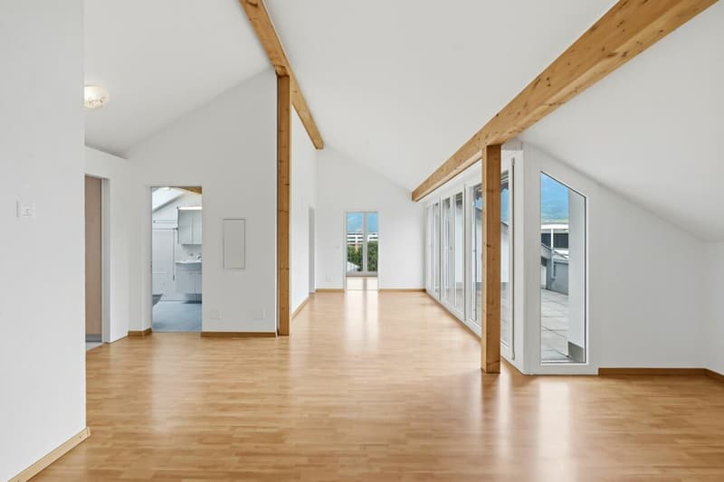 helle 3,5-Zimmer-Dachwohnung mit Terrasse & Weitblick (1)