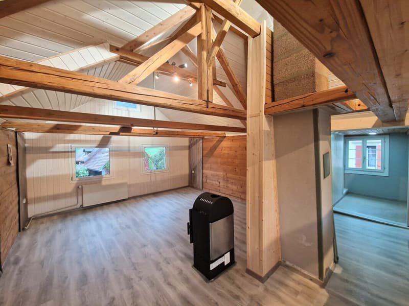 Helle, frisch renovierte 3.5-Zimmer-Dachwohnung mit Cheminée (3)