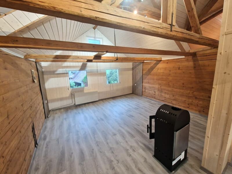 Helle, frisch renovierte 3.5-Zimmer-Dachwohnung mit Cheminée (2)