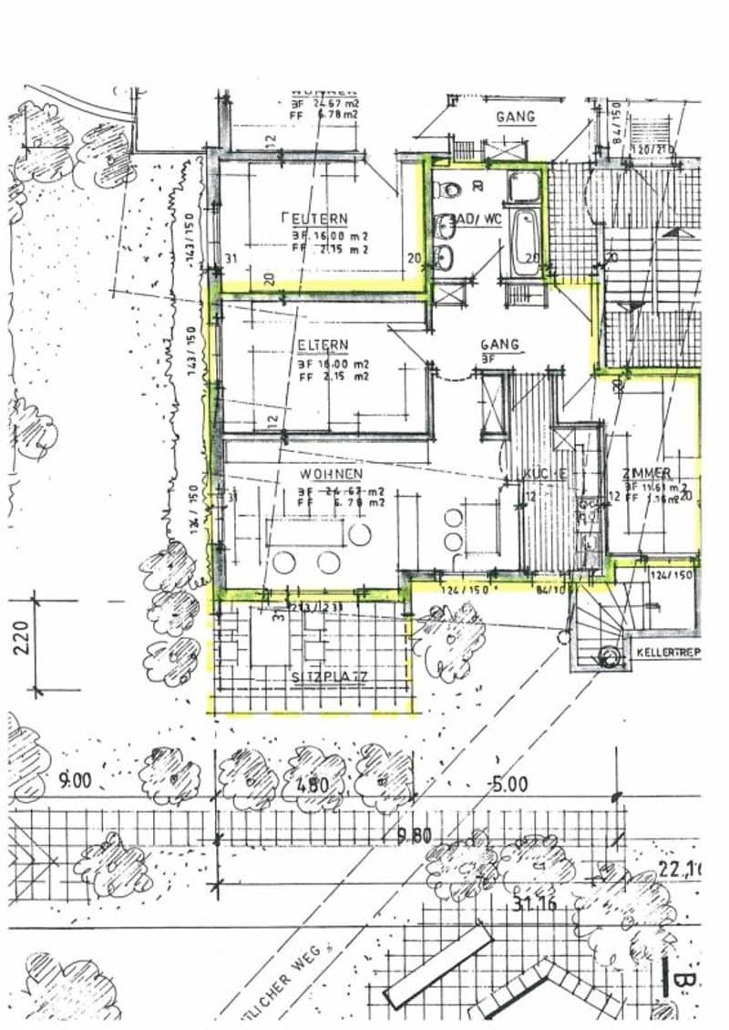 3.5 Zimmer - Wohnung im Parterre, ca. 90 m2 (10)