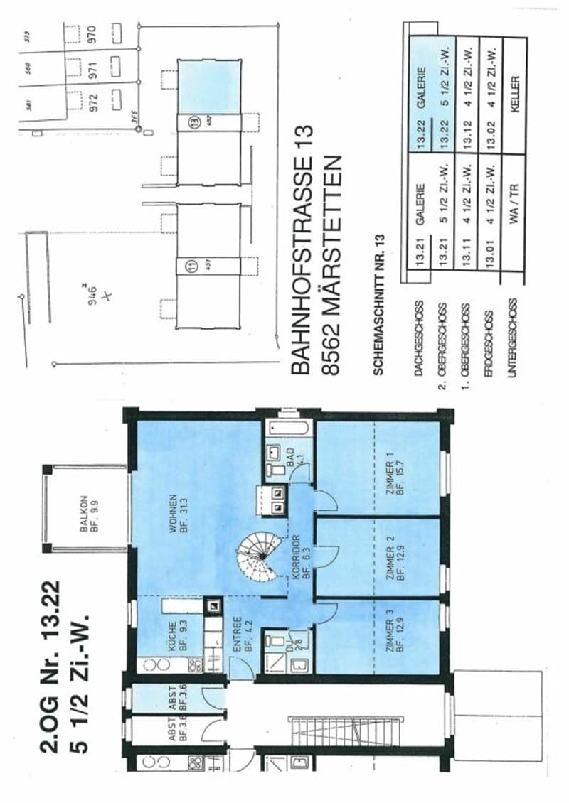 Grosszügige 5.5 Zi.- Maisonettewohnung, ca. 150m2 (13)