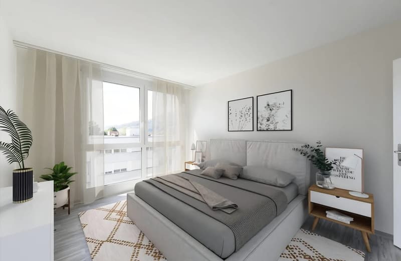 Appartamento luminoso 3.5 locali al 4° piano a Buchs SG – disponibile immediatamente! (1)
