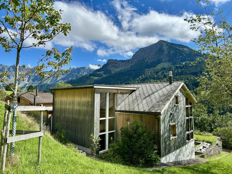 Historisches Berghaus mit modernem Innenleben in ruhiger Panoramalage (12)