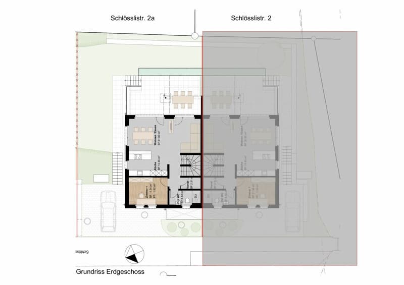 Projet de construction neuve - maison mitoyenne à deux familles dans un emplacement central avec aménagement sur mesure (11)