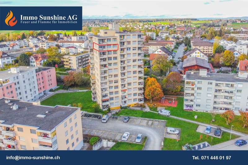 1.5-Zimmer-Wohnung mit herrlicher Aussicht auf die Stadt Amriswil (1)