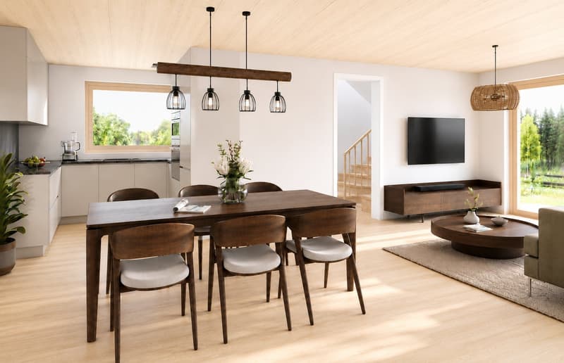 Annonce de nouvelle construction | Merveille d'espace accueillant en construction bois basse énergie selon vos souhaits (2)