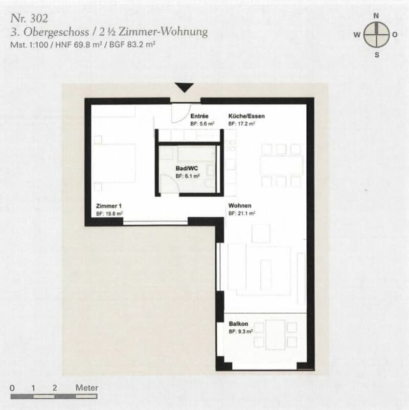 2.5 Zimmer-Wohnung 69 m2 (8)