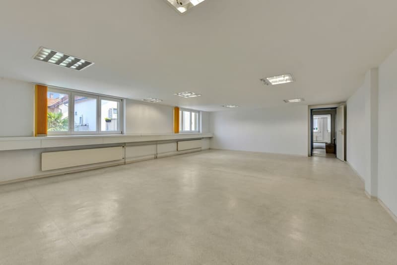Stately residential and commercial building with two large apartments and versatile commercial space in a central location (9)
