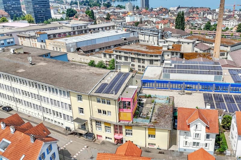 Stately residential and commercial building with two large apartments and versatile commercial space in a central location (70)
