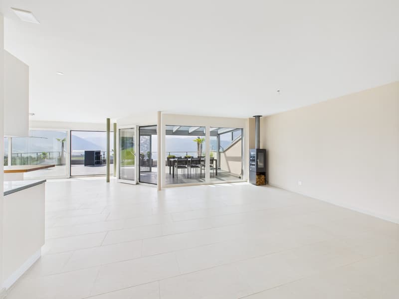 Appartamento terrazza esclusivo in una posizione splendida con vista libera sulle montagne, la Linthebene e il lago di Zurigo (9)
