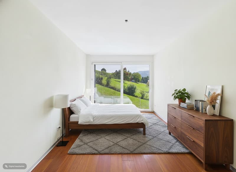 Appartement de terrasse exclusif dans un endroit magnifique avec vue dégagée sur les montagnes, la Linthebene et le lac de Zurich (6)