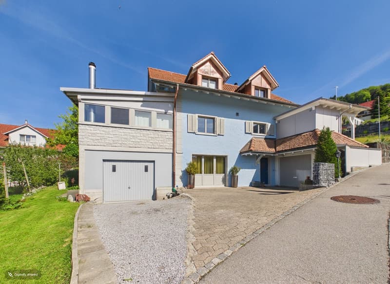 Stylish single-family house with winter garden and beautiful views in Gebertingen (1)