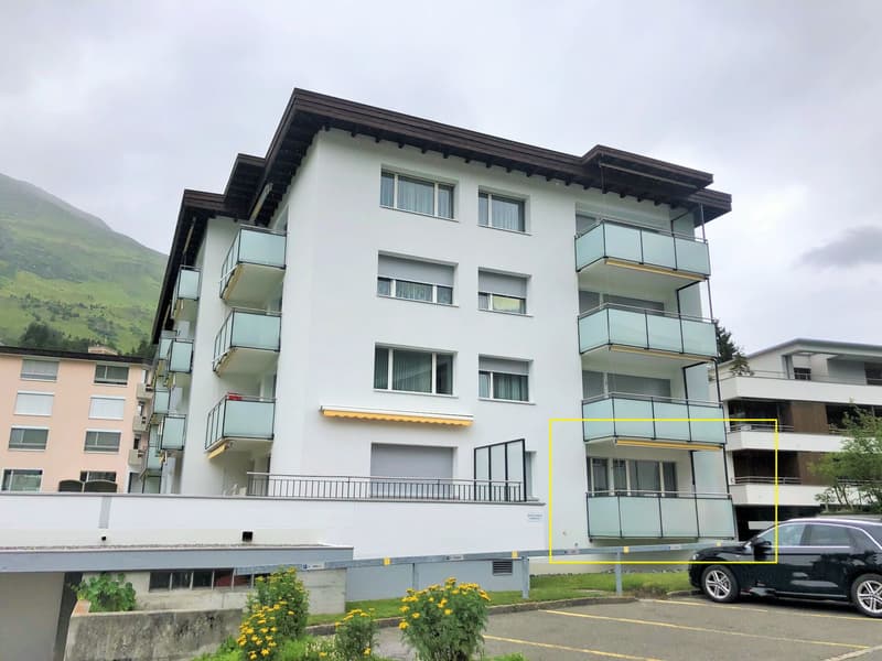 befristete 1-Zimmer-Wohnung in ruhigem Quartier in Davos Dorf zu vermieten! (1)