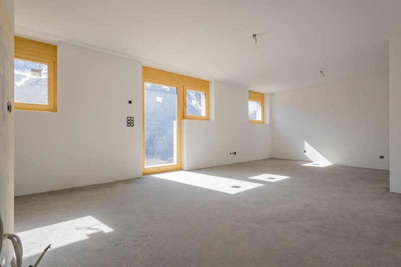 Studio nuovo luminoso con terrazza e vista panoramica a Davos Wiesen (4)