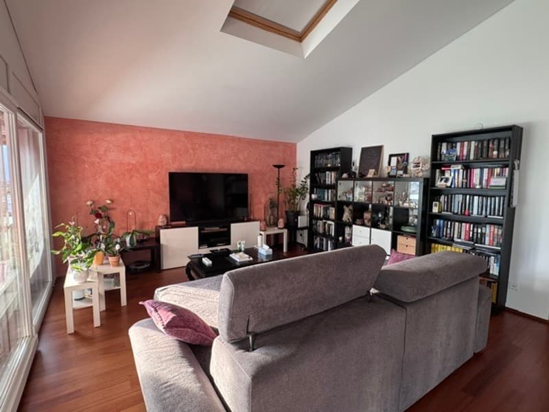 Affittasi ampio 4.5 locali, terrazzo panoramico, soppalco e 2 posteggi (2)