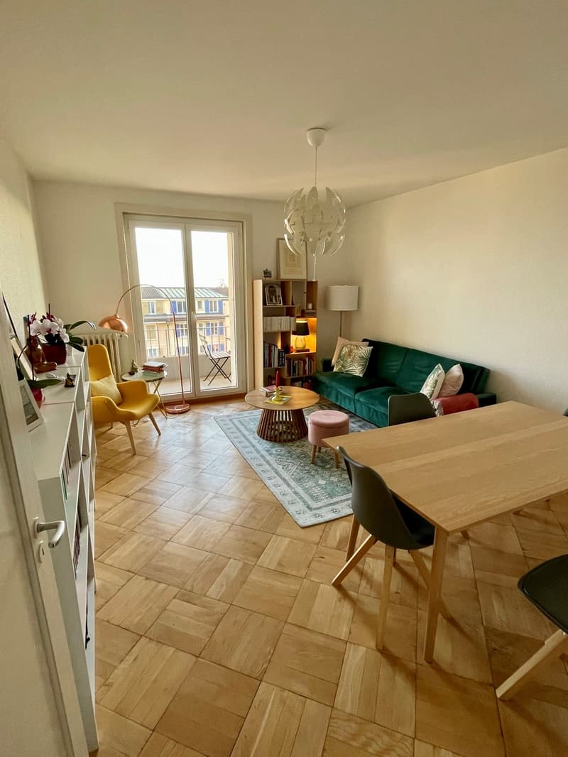 Avec vue sur le lac et les Alpes, bel appartement de 2 pièces situé... (1)