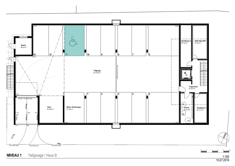 Entryway, disabled accessible entrance, kitchen, living room, 3 bedrooms, storage, 2 bathrooms, basement, garage