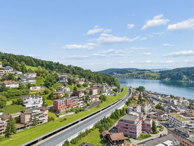 Haus mit Sicht auf Horwer Seebecken