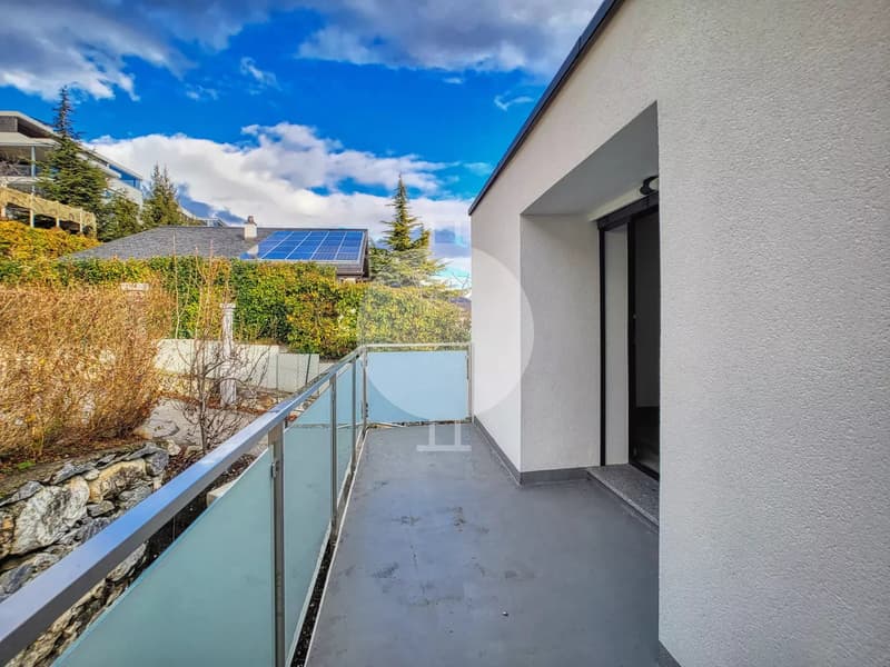 Beautiful contemporary semi-detached villa in the village of Grimisuat (9)