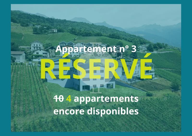 For sale: New 3.5-room apartment in new residence in Venthône (1)