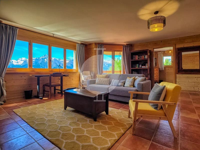 Magnificent 5.5-room apartment with large garden and panoramic views of the mountains (11)