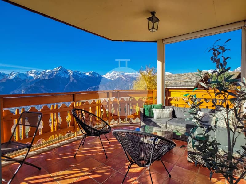 Magnificent 5.5-room apartment with large garden and panoramic views of the mountains (12)